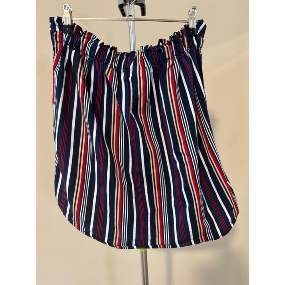 Women's Create Goods Striped Button Up Shirt - Size M - Picture 5 of 6
